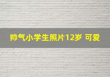 帅气小学生照片12岁 可爱